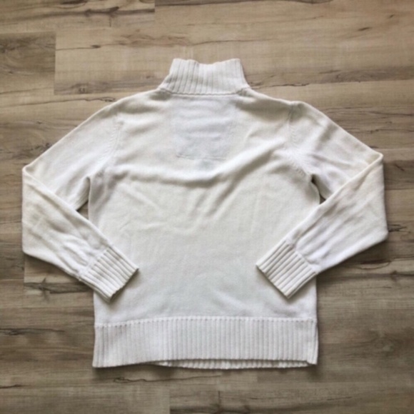 American Eagle Outfitters Cream Quarter-Zip Sweater - Picture 5 of 6